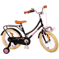 KINDERFAHRRAD Excellent - Mädchen - 16 Zoll - Rücktritt + Handbremse - Schwarz - Schwarz, Metall (65cm) - TPFSports