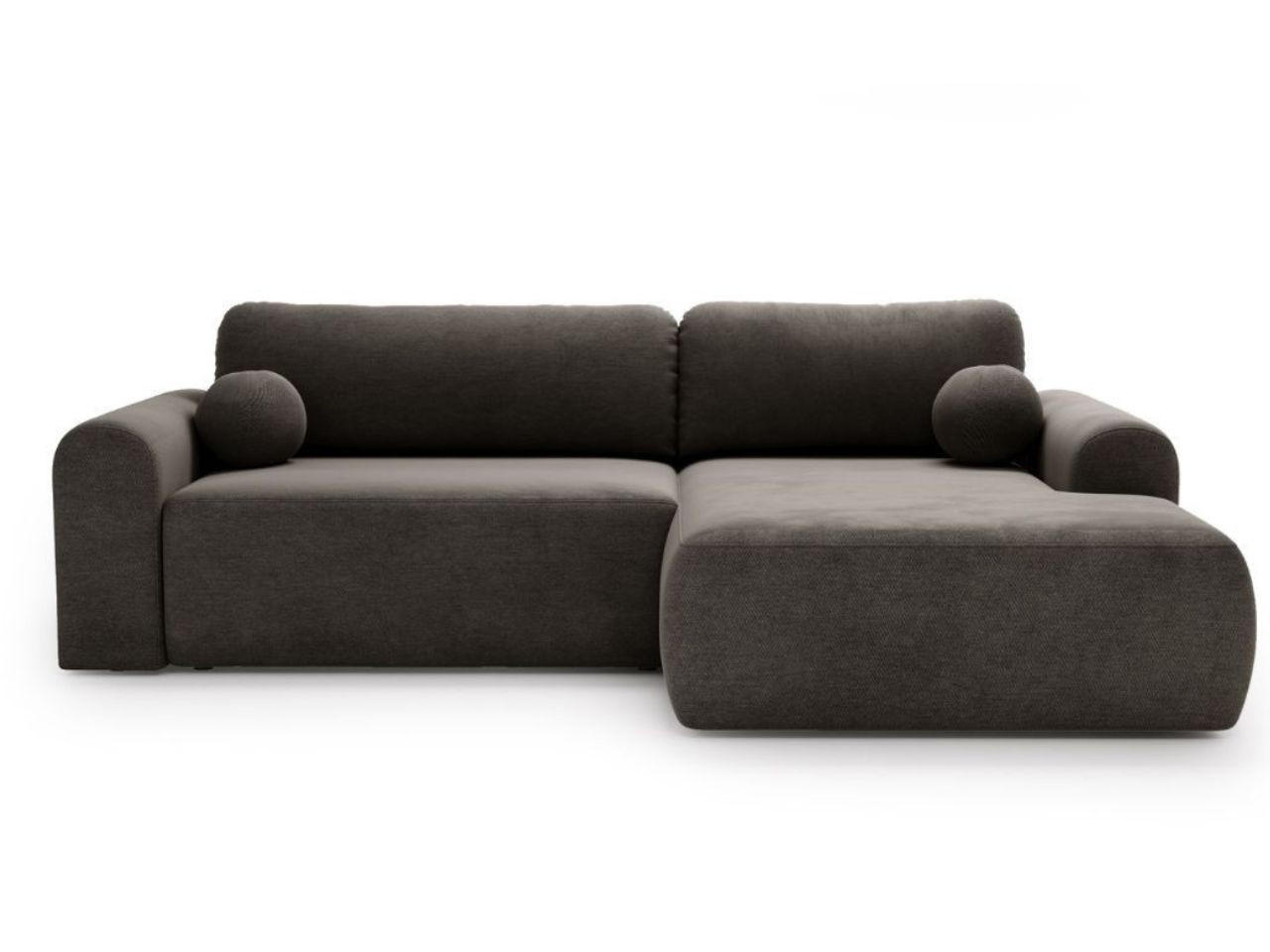 Graingold Ecksofa Grau 257x177 cm