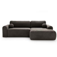 ECKSOFA Savana Grau Rechts - Grau, Holz/Textil (177/257cm) - Graingold