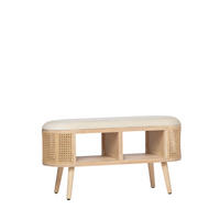 BANK Chela Natürlich 90 cm x 47 cm - Naturfarben, Textil (90/47/35cm)