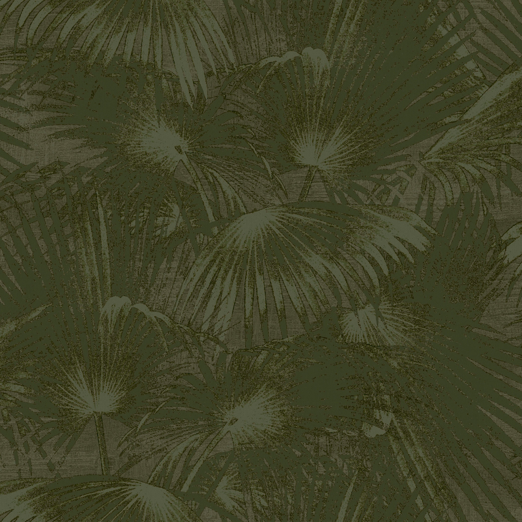 VLIESTAPETE - Palmblätter - Grün, Papier/Kunststoff (53/1000cm) - LOOKS by W.Joop