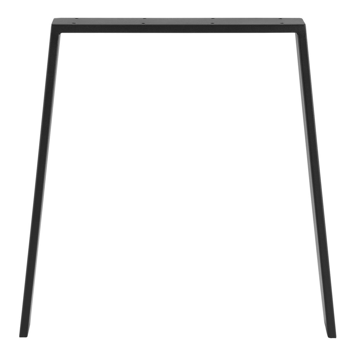 SADA STOLOVÝCH NOH 2 ks Kraftisried - černá, kov (70/72/6cm) - [en.casa]