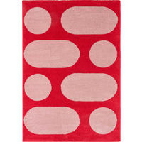 TEPPICH vintage geometrischer rot Groovy 80x140 cm - Rot, Textil (80/140cm) - Nazar Rugs