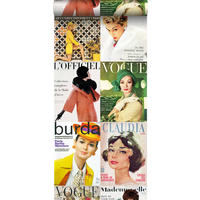 XXL-VLIESTAPETE Zeitschriften-Covers 50 x 900 cm - Gelb, Papier (50/900cm) - ESTAhome
