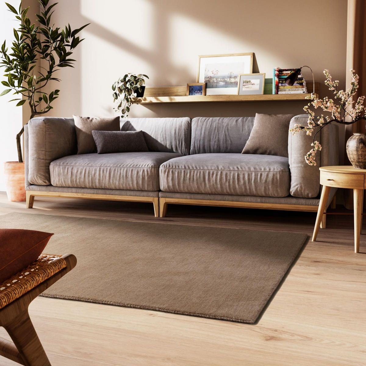 WOLLTEPPICH Nomade 190/240 cm - Braun, Naturmaterialien/Naturmaterialen (190/240cm) - Steffensmeier