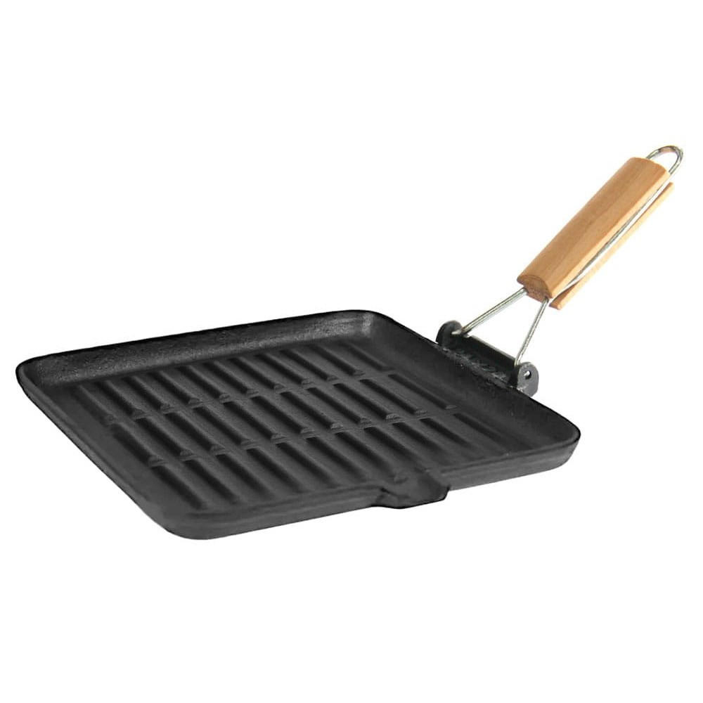 GUSSEISEN-GRILLPFANNE 24 cm Krisberg KS2563 - Schwarz, Metall (24/24/1cm) - Kinghoff 