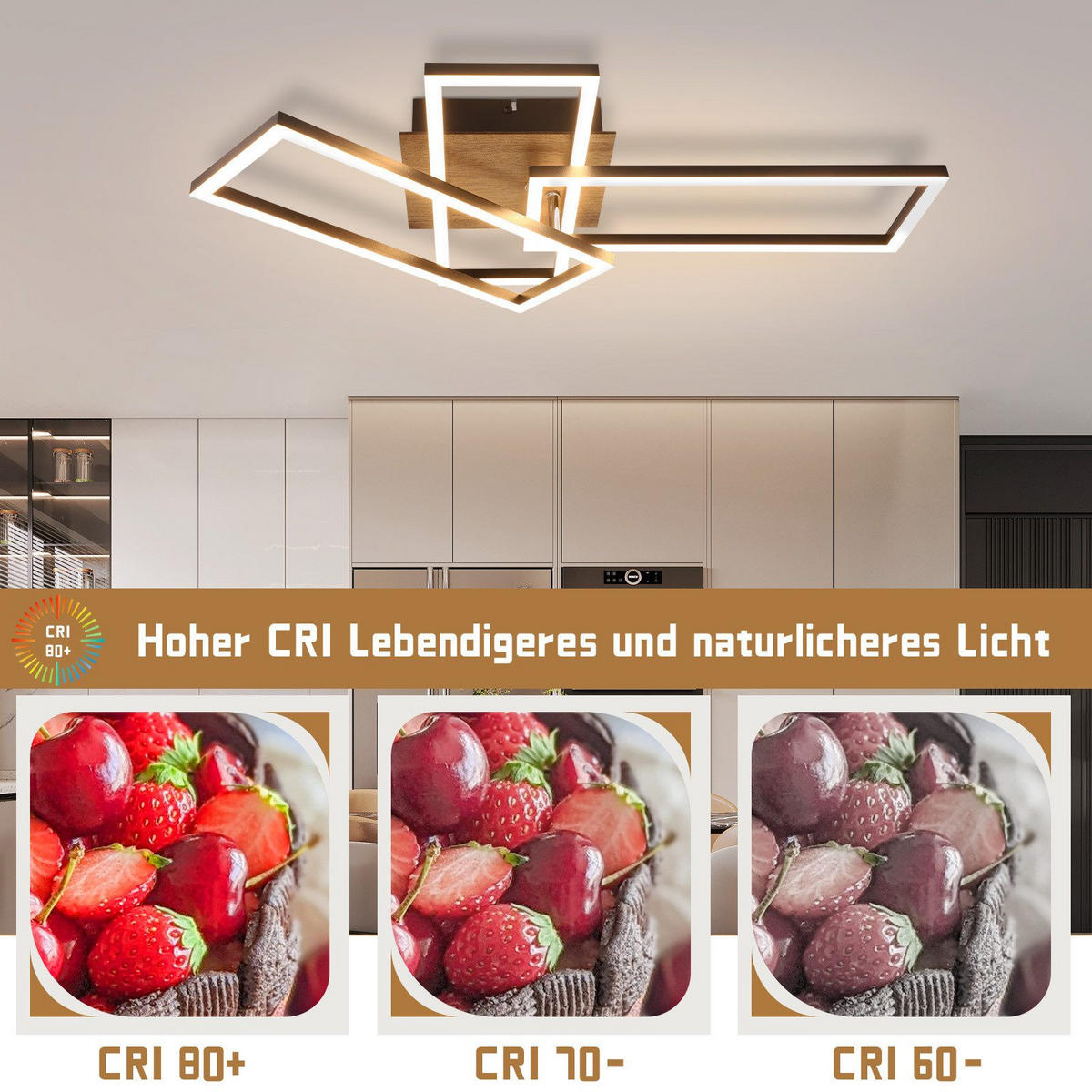 LED-DECKENLEUCHTE Mülheim 64.3/35/9.5 cm - Schwarz, Metall (64.3/35/9.5cm) - Nettlife