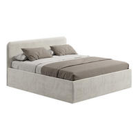 POSLTERBETT mit Kaltschaummatratze 180x200 cm in Hellbeige - Beige, Holzwerkstoff/Textil (180/200cm) - Home Collective