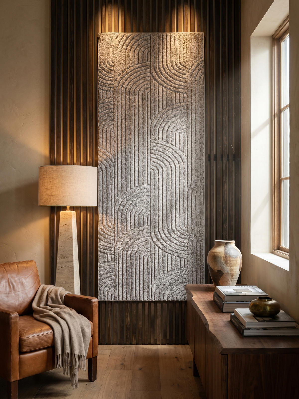 TEPPICH Flachgewebe LANGAU in Silber, mit geometrischen Bögen, 80 x 250 cm - Silberfarben, Textil (80/250cm) - KADIMA DESIGN