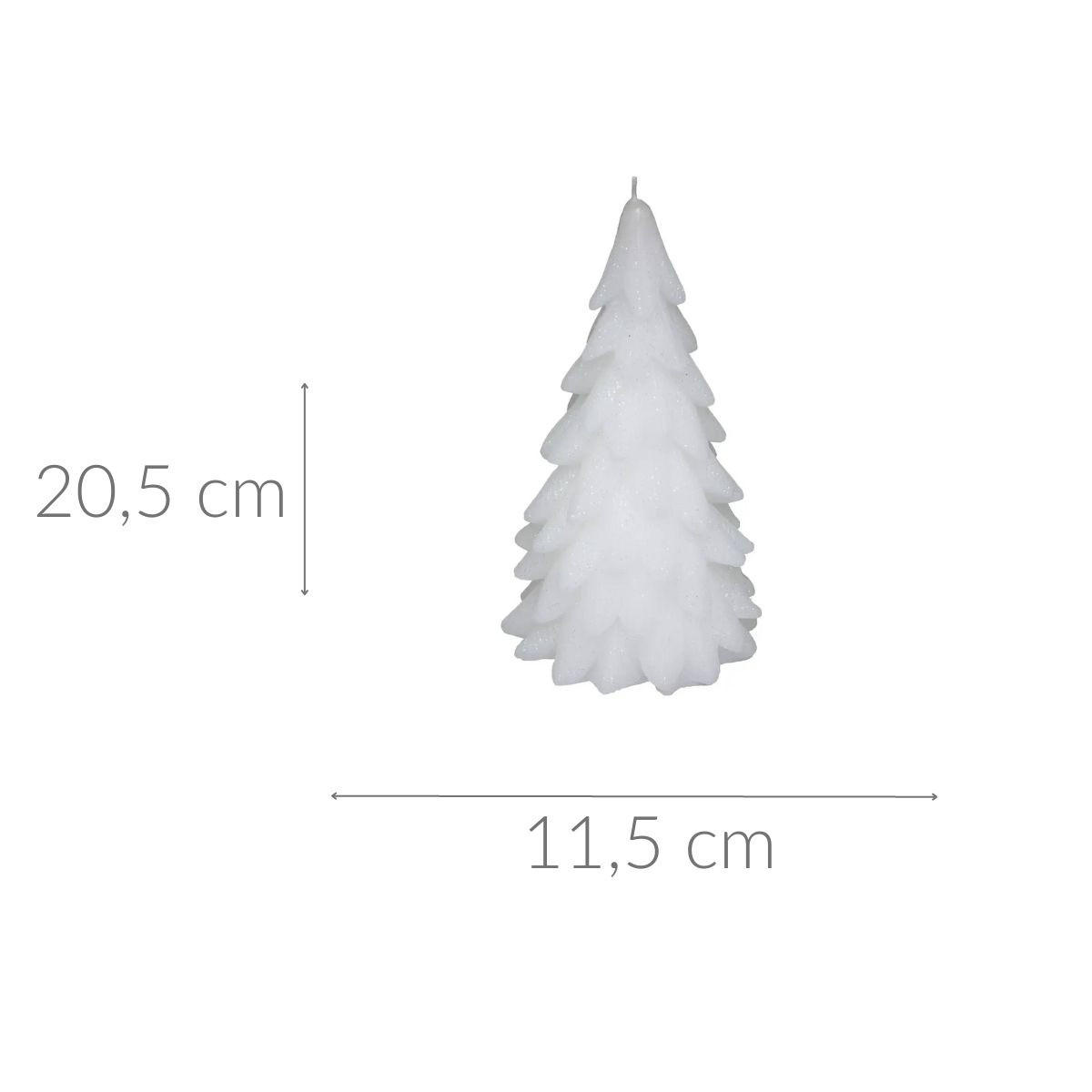 KERZE 396 g 11,5/11,5/20,5 cm - Weiß, Paraffin (11.5/20.5/11.5cm) - Atmosphera Createur d´interieur