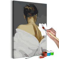 MALEN NACH ZAHLEN 40/50 cm - Braun/Grau, Textil (1.4/50cm) - KUNSTLOFT