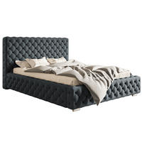 BETT Grau BEN 15- Gepolstert Mit Bettkasten 120x200 cm - Graphitfarben, Textil (120/200cm) - Sepro Meble