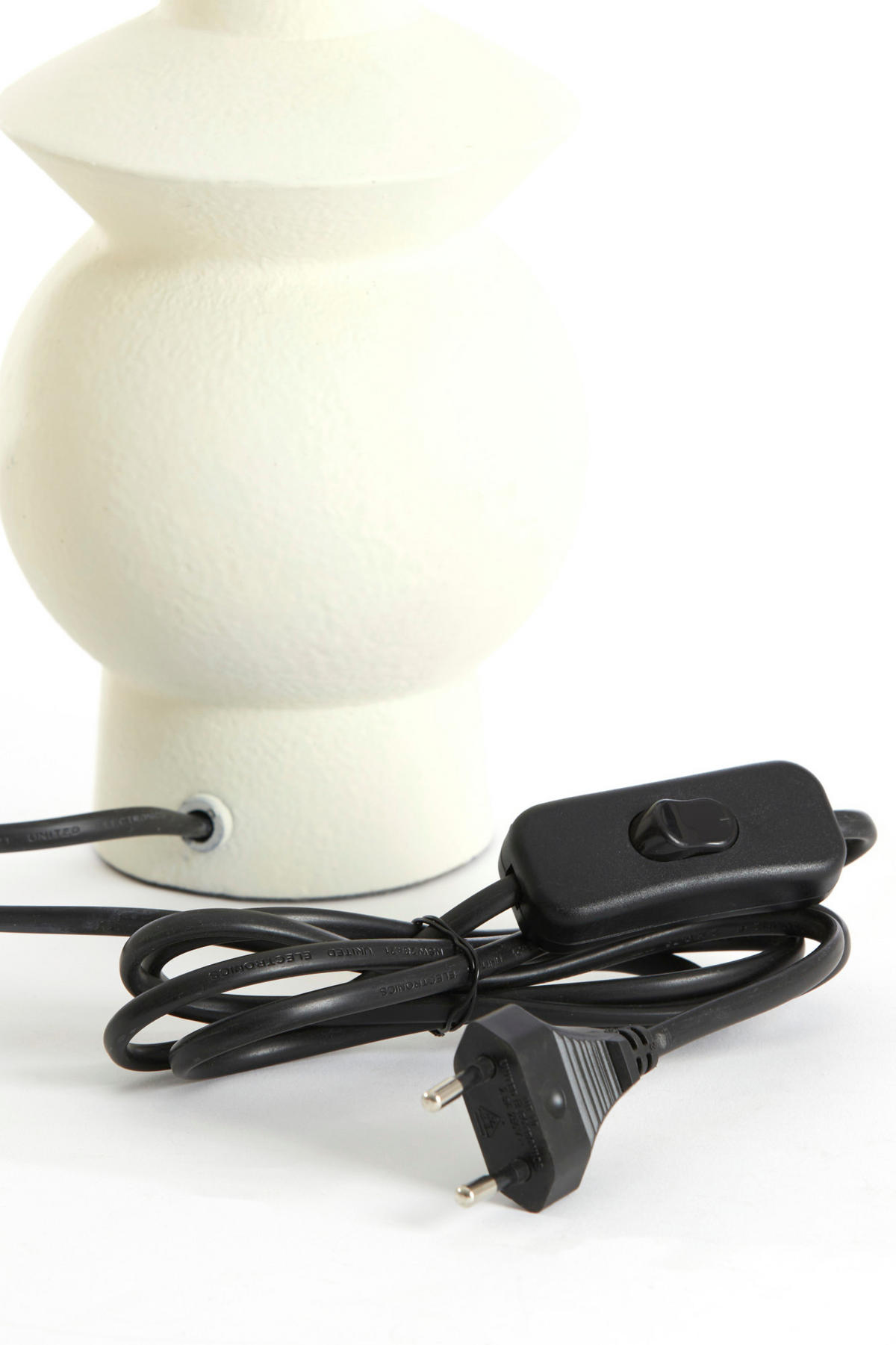 LAMPENFUSS Esino Weiß Ø24/30 cm - Weiß, Metall (24/24/30cm) - Light & Living