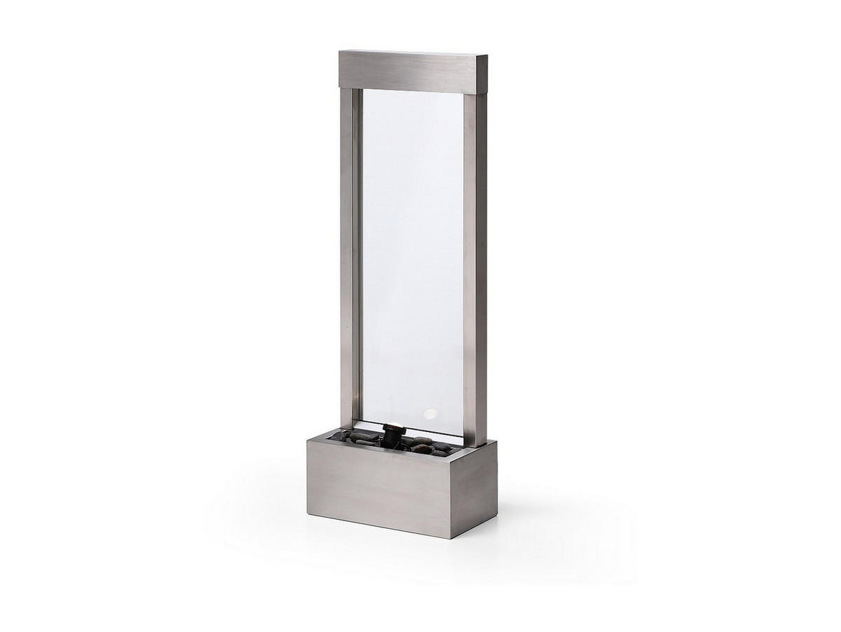 GARTENBRUNNEN - 39 cm x 22 cm - metall - silberfarben Panga - Silberfarben, Metall (22/39/108cm) - Vente-Unique