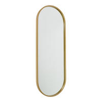 WANDSPIEGEL Boston Gold - Goldfarben, Metall (30/80/4cm) - Fragix