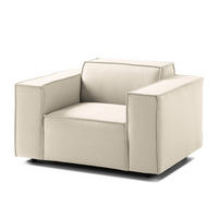 SESSEL - Schwarz/Weiß, Kunststoff/Textil (120/70/96cm) - home24