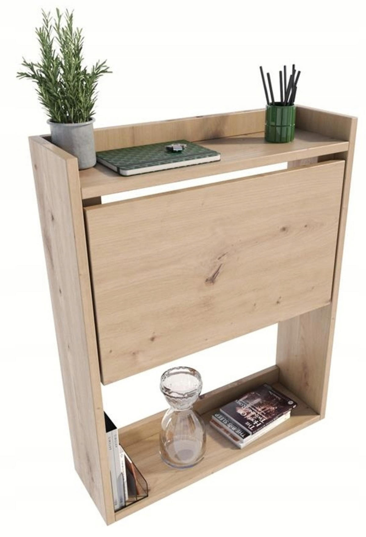 SCHREIBTISCH Klappbarer Wandregal Artisan Eiche 70/20/85 cm - Eiche Artisan, Holzwerkstoff (20/70/85cm) - Matkam Möbel