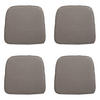 SITZKISSEN Rippe 48/48 cm 4er-Set - Braun, Textil (48/5/48cm) - Madison
