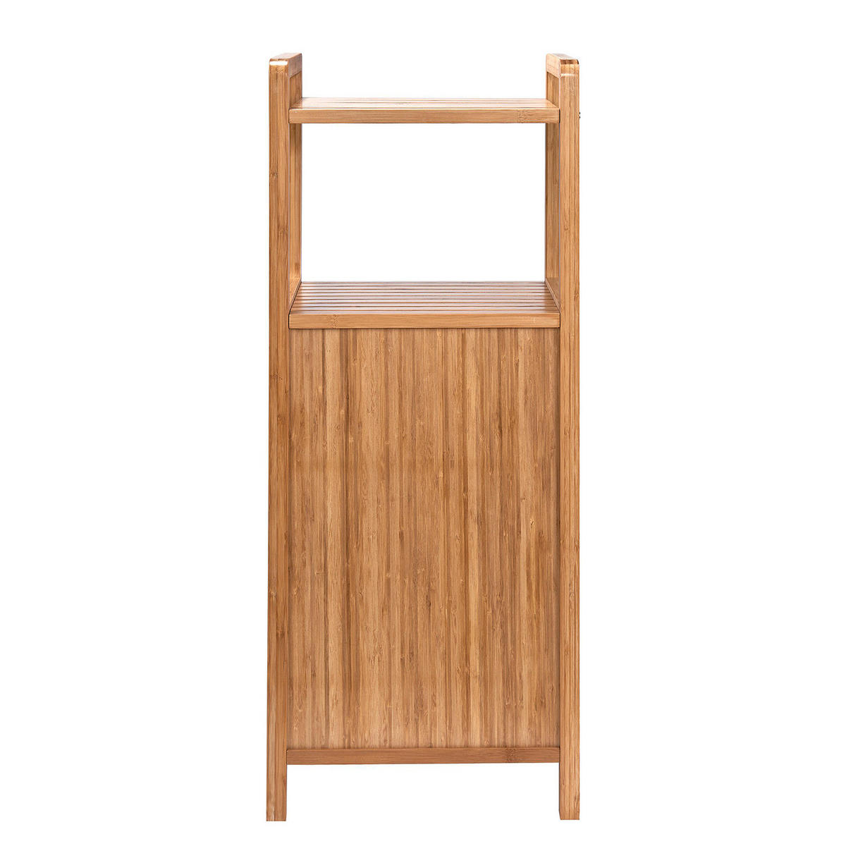 REGAL MIT WÄSCHEKORB Big Bamboo - Braun, Holzwerkstoff (40/95/31cm) - Butlers