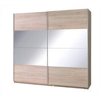 SCHIEBETÜRENSCHRANK - Kleiderschrank Corse 2 Eiche Sonoma - Sonoma Eiche, Holzwerkstoff (255/211/63cm) - Möblo