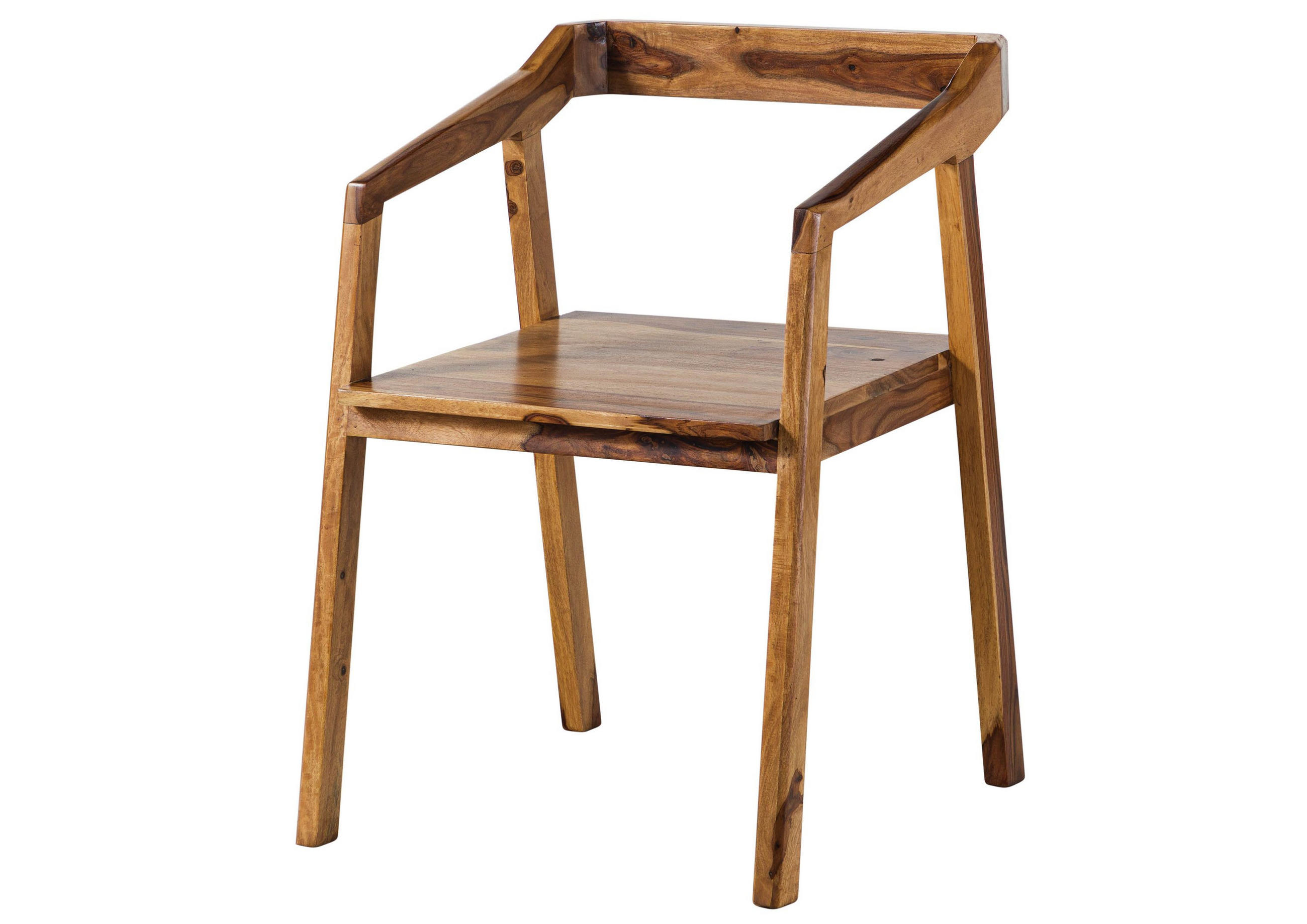 STUHL Massivholz 45 x 51 x 76 cm braun ANCONA #100 - Braun, Holz (45/76/51cm) - Massivmoebel24