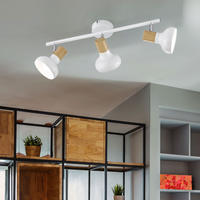 LED DECKENLEUCHTE Metall Holzoptik Weiß - Weiß, Holz (49/13/16cm) - Wofi