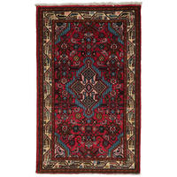 TEPPICH Assadabad Rot 129/80 cm Schurwolle - Rot, Textil (80/129cm) - Looma