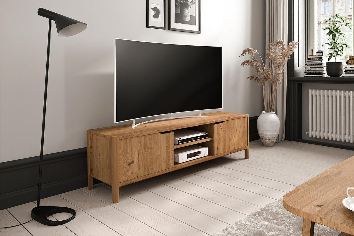 TV-SCHRANK PAUL Wildeiche - Wildeiche, Holz (160/48/50cm) - byoak