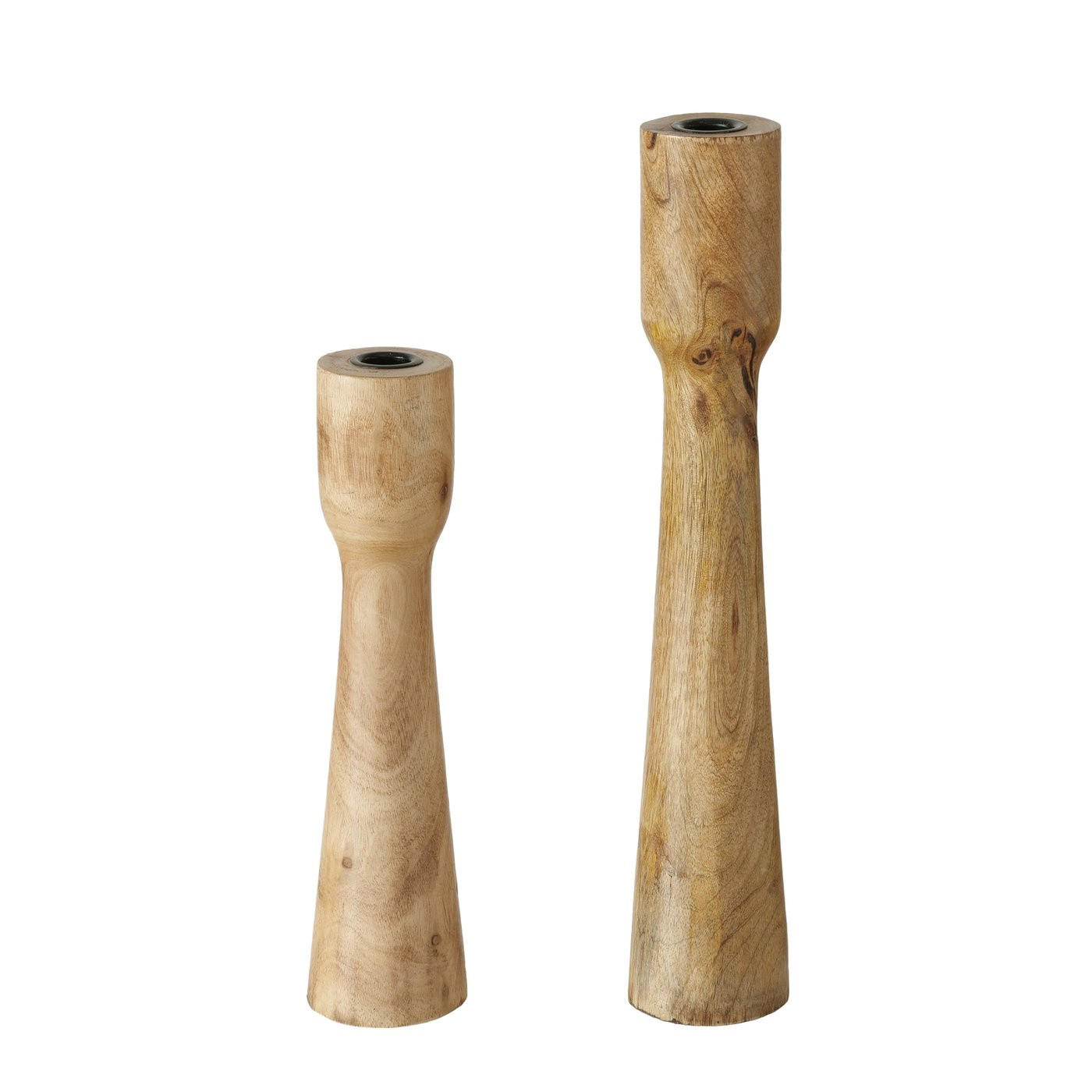KERZENSTÄNDER Mangoholz Caldeas - Braun, Holz (8/40/8cm) - Boltze Home