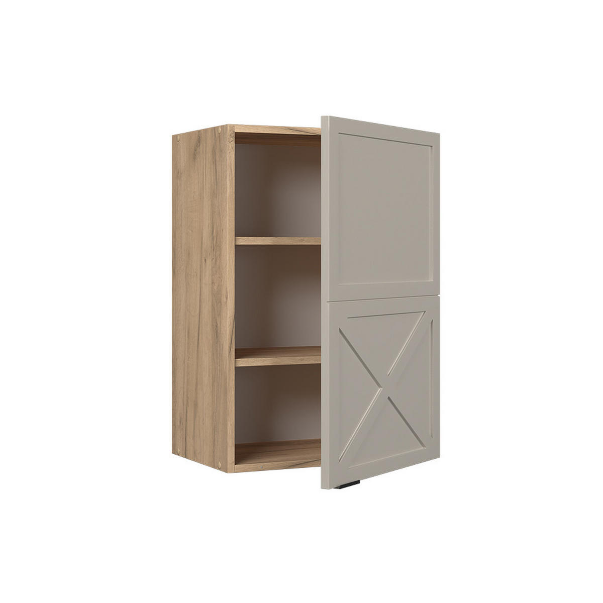 HÄNGESCHRANK Fame-Line GrauBeige 50 cm - Honigeiche/Eiche Wotan, Holzwerkstoff (50/72/34.1cm) - Vicco