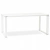 SCHREIBTISCH Weiß 160x80x73 cm - Weiß, Glas/Metall (160/80/73cm) - AlterEgo
