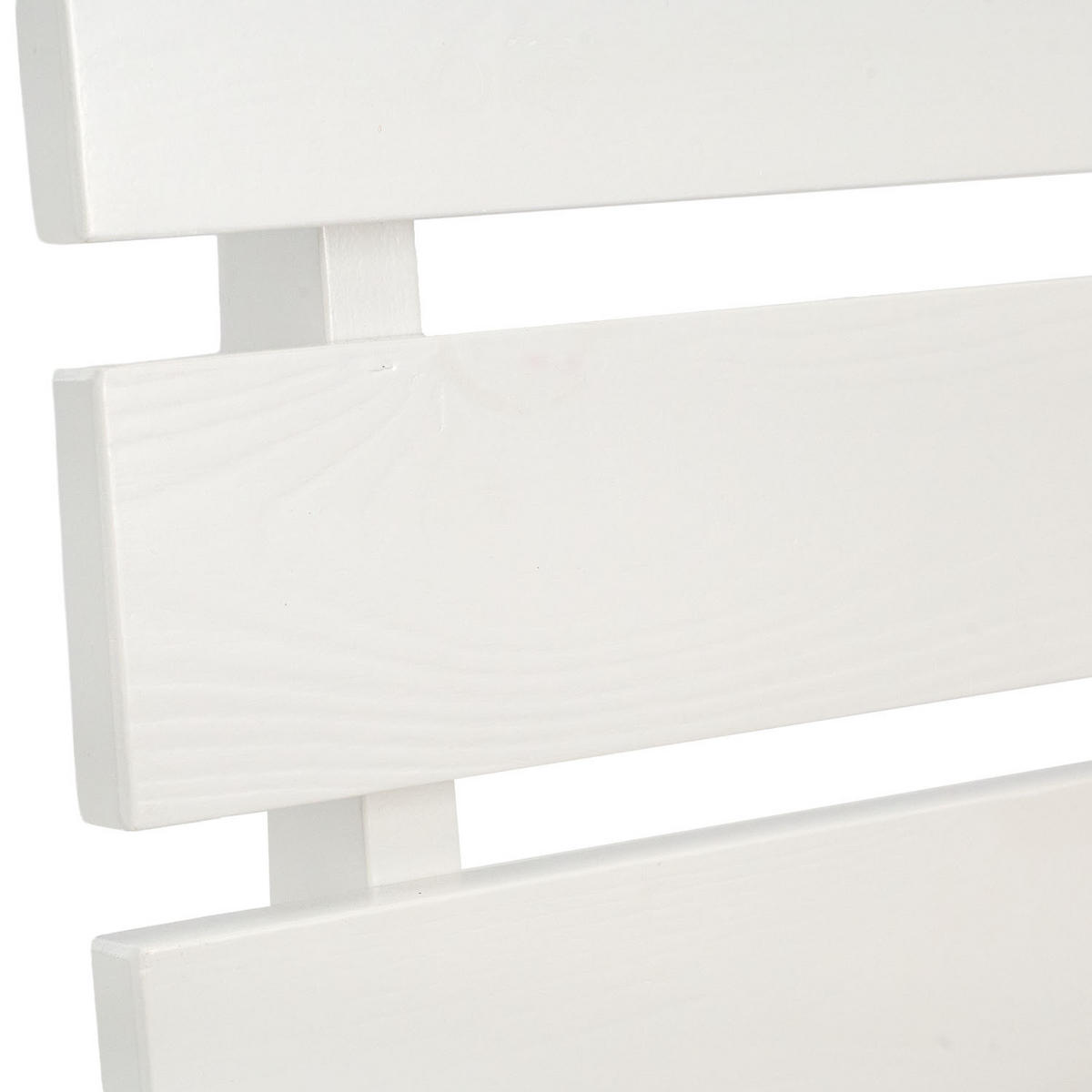 HOLZBETT Weiß 120/200 cm Doppelbett mit Lattenrost - Weiß, Holz (120/200cm) - Homestyle4u