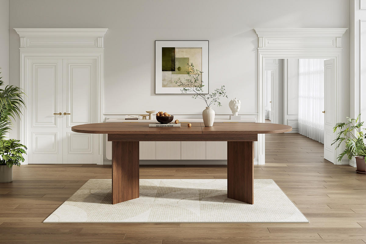 ESSTISCH ausziehbar 140-180/90 cm DE-39771 Nussbaum - Walnussfarben, Holzwerkstoff (90/180/75cm) - ComfortXL