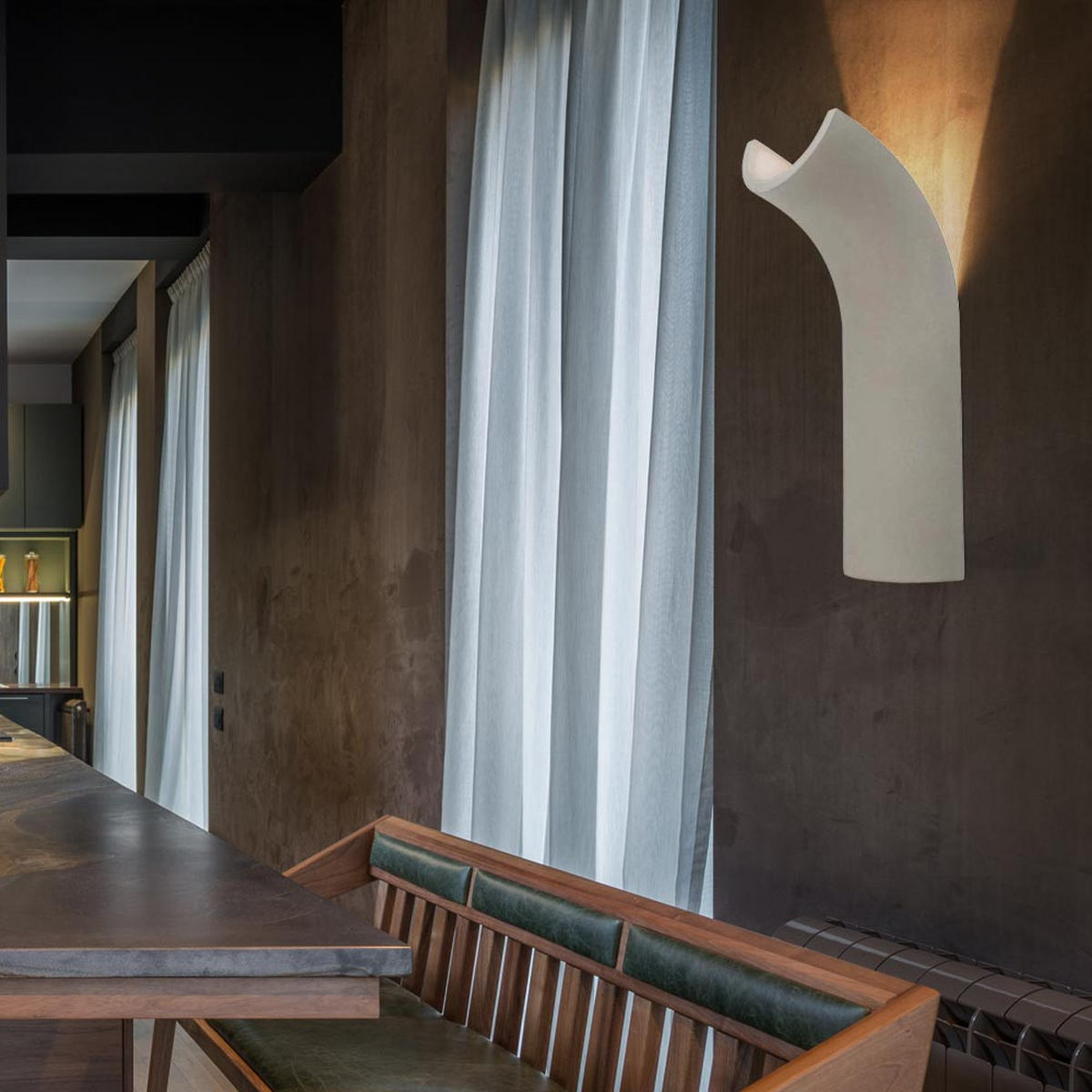 LED WANDLEUCHTE Beton Grau 2er Set - Grau, Stein (10/30/12.8cm) - Globo Lighting