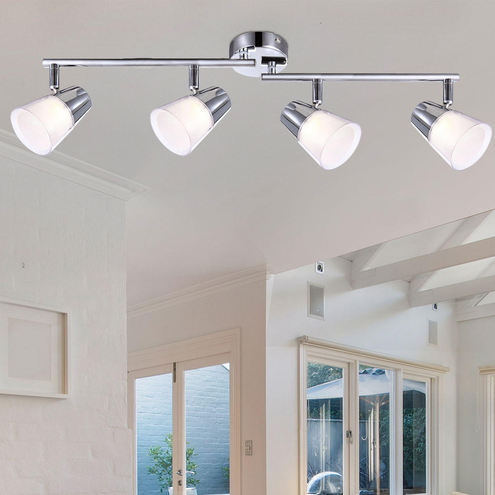 LED DECKENLEUCHTE TIEKA Silber - Silberfarben, Metall (60/60/15.5cm) - Globo Lighting