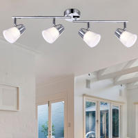 LED DECKENLEUCHTE TIEKA Silber - Silberfarben, Metall (60/60/15.5cm) - Globo Lighting