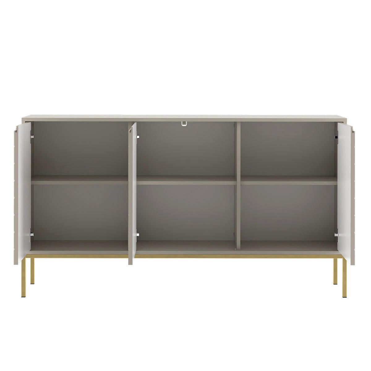 SIDEBOARD Daria Kašmír - kašmírová, kompozitní dřevo (151/103/39cm) - Petits-meubles