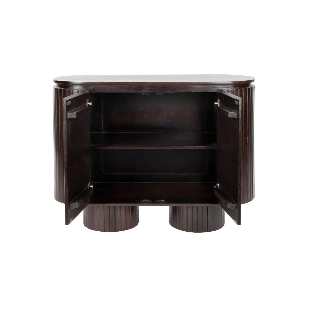 AUFBEWAHRUNGSSCHRANK Kenji Holz - Braun, Holz (110/80/40cm) - Dutchbone