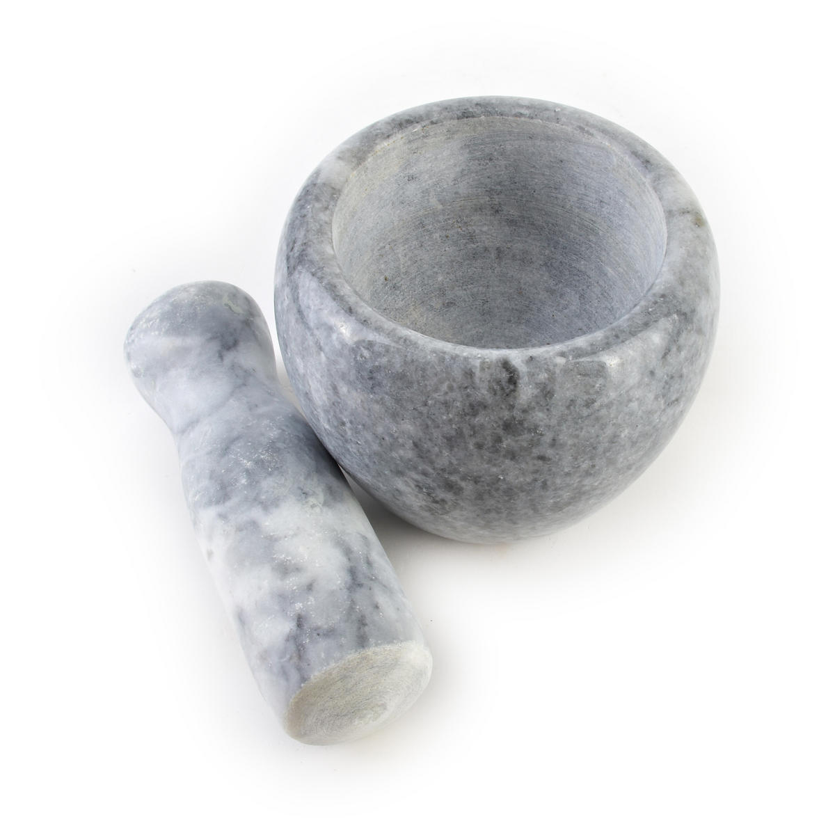 MÖRSER Modern Kitchen Grau 9/9/8.5 cm Stein - Hellgrau, Stein (9/8.5/9cm) - Mondex