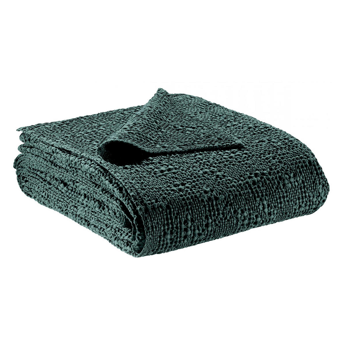 BETTÜBERWURF Tana prusse 260 x 260 cm - Blau, Textil (260/260cm) - Vivaraise