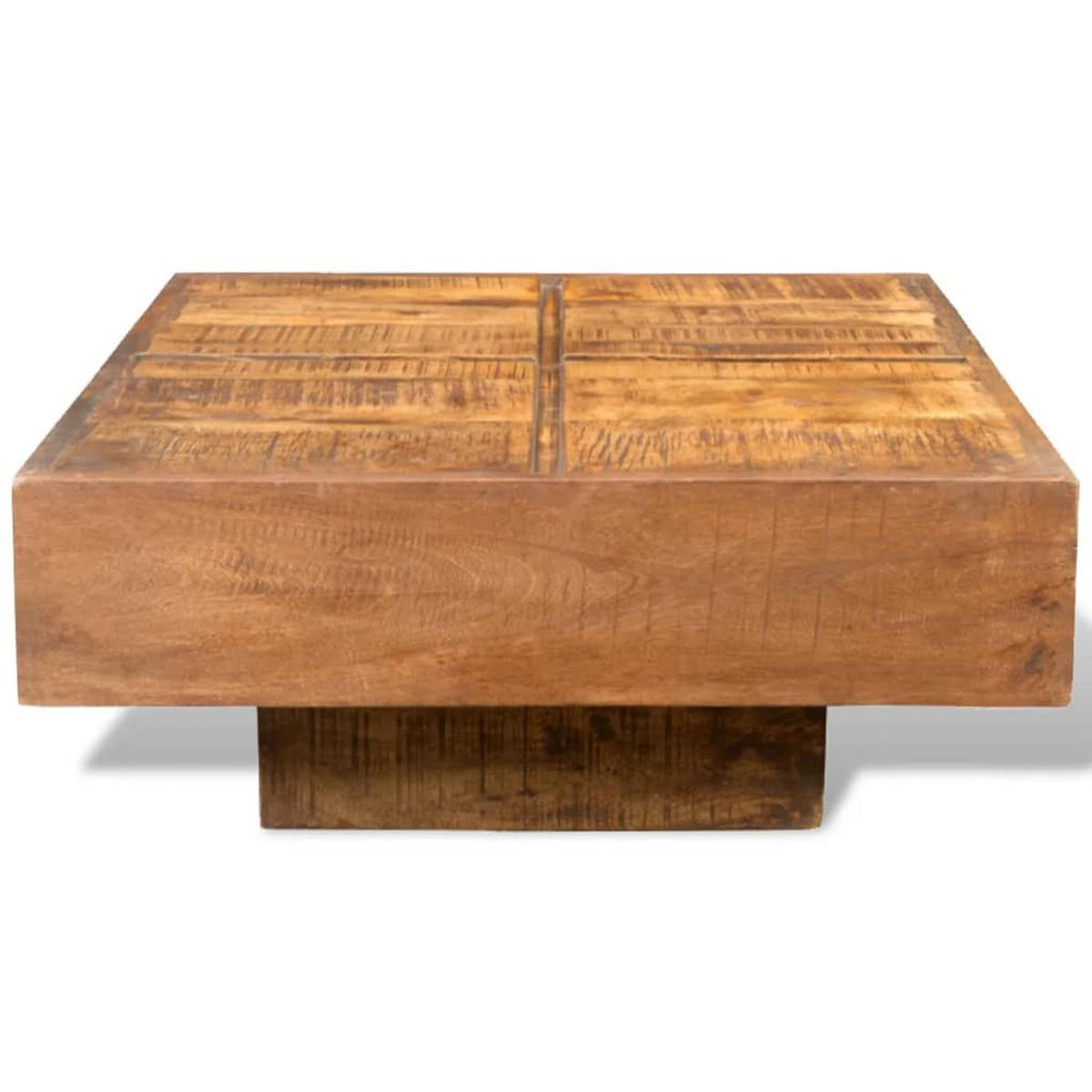 COUCHTISCH Braun Quadratisch Massivholz Mango - Braun, Holzwerkstoff (68/68/30cm) - furnicato