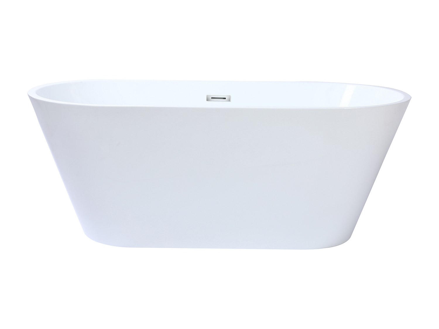 FREISTEHENDE Badewanne - 1 Person - Acryl - Weiß - - Weiß, Kunststoff (150/58/70cm) - Vente-Unique