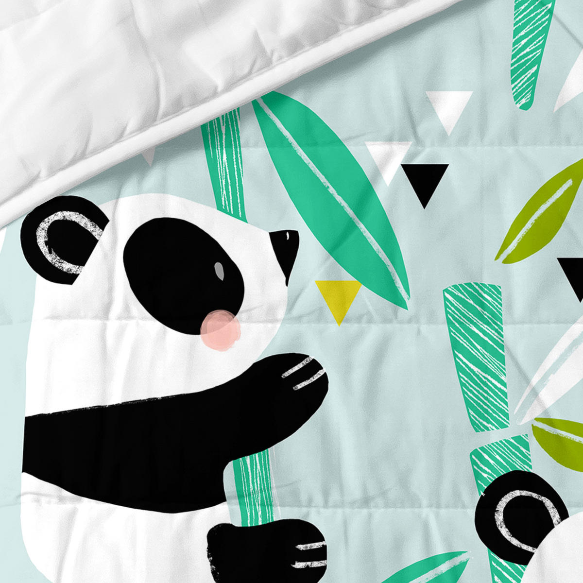 TAGESDECKE panda garden blue 180x260 cm (bett 80/90/105) blau - Blau, Textil (180/260cm) - Happy Friday