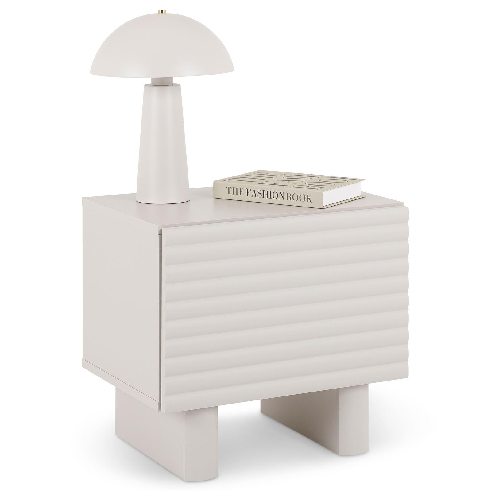 NACHTTISCH TURKU - Kaschmir, Holzwerkstoff (50/46/37cm) - IDIMEX