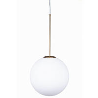PENDELLEUCHTE Paris - Goldfarben/Weiß, Glas/Metall (30/30/118cm) - kiki design