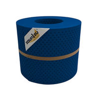 SICHTSCHUTZSTREIFEN PP Premium Gelocht 15 Prozent Streifen Enzianblau 26m - Blau, Kunststoff (2600/19cm) - ZAUN|ZU