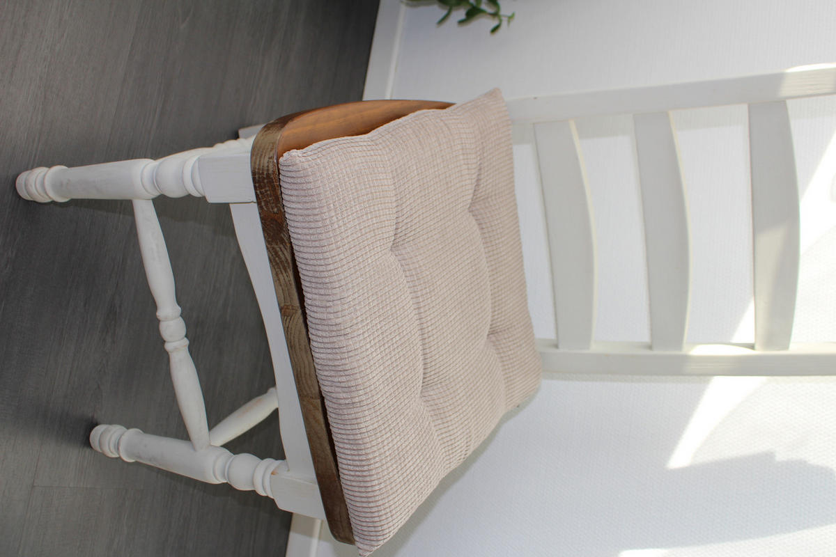 STUHLKISSEN 4er Set New Wave - Taupe, Textil (40/40/4cm) - Yve! decoration