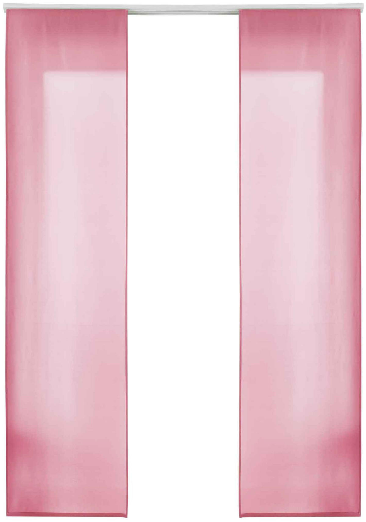 VORHANG 2ER SET HxB 245x60 cm Pink - Pink, Textil (60/245cm) - Gardinenbox