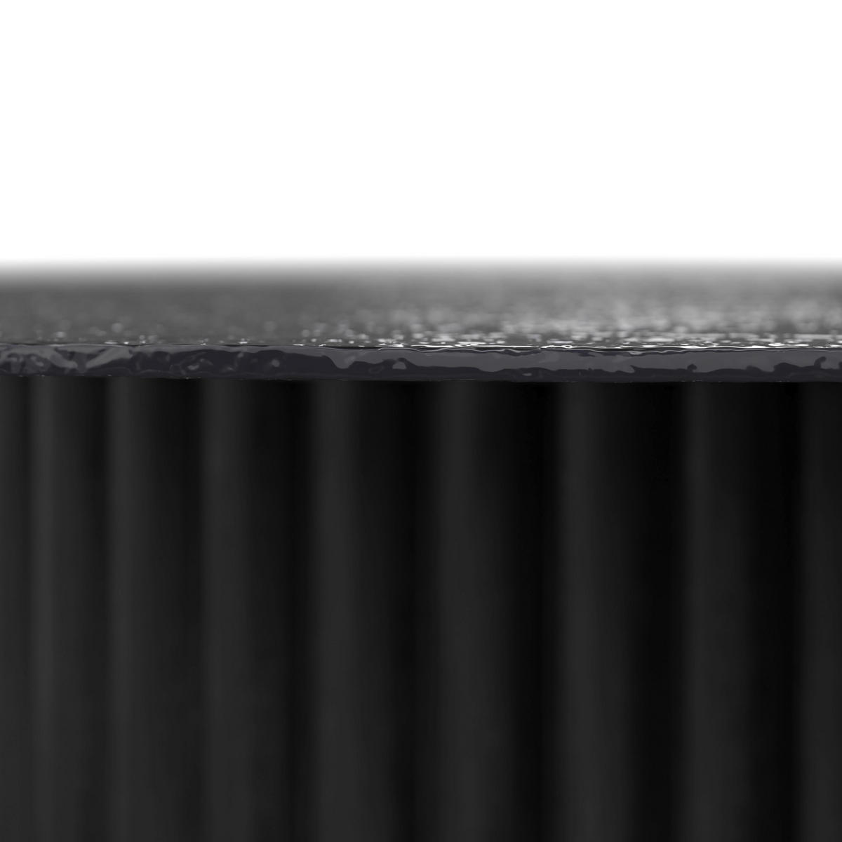 COUCHTISCH Zelia Schwarz MDF rund - Schwarz, Holz (80/80/45cm) - Bessagi Home
