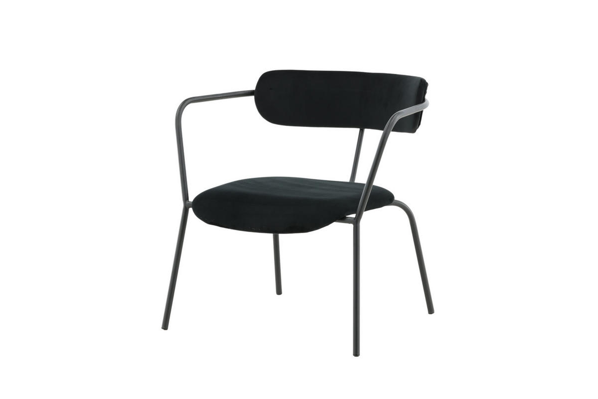 SESSEL schwarz - Schwarz, Holzwerkstoff (68/69/66cm) - ebuy24